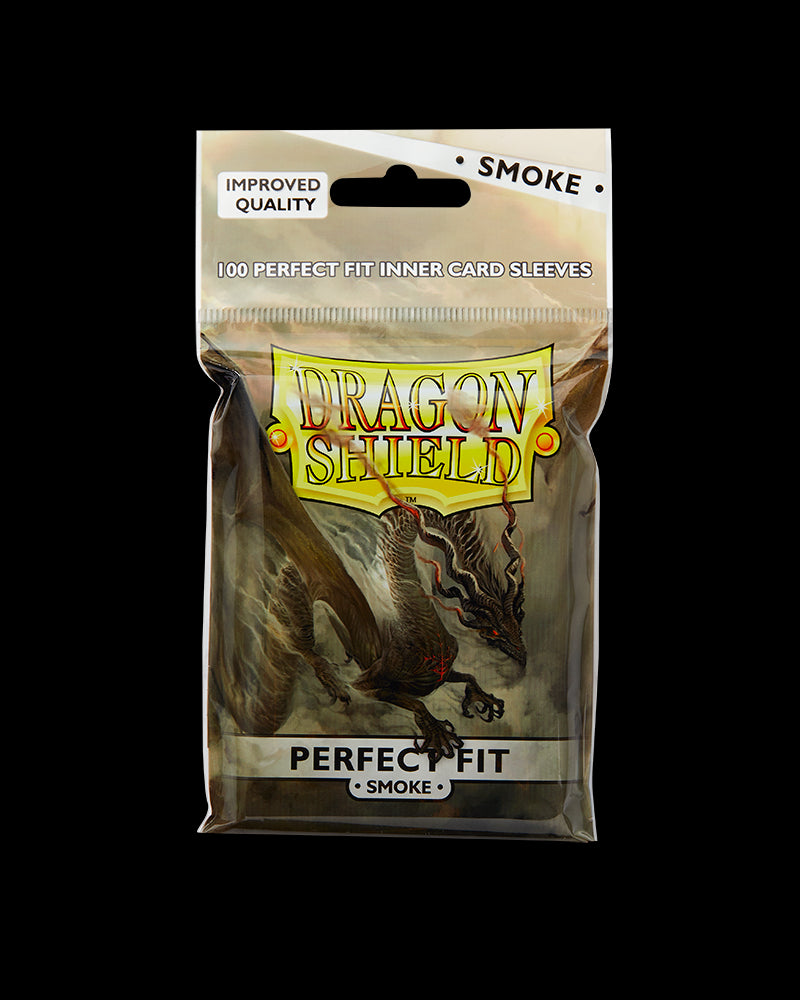 Dragon Shield - Toploading Perfect Fit Inner Sleeves - Smoke (100ct), Board Game