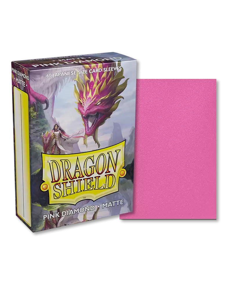 Dragon Shield - Japanese Size Matte Sleeves: Pink Diamond (60ct