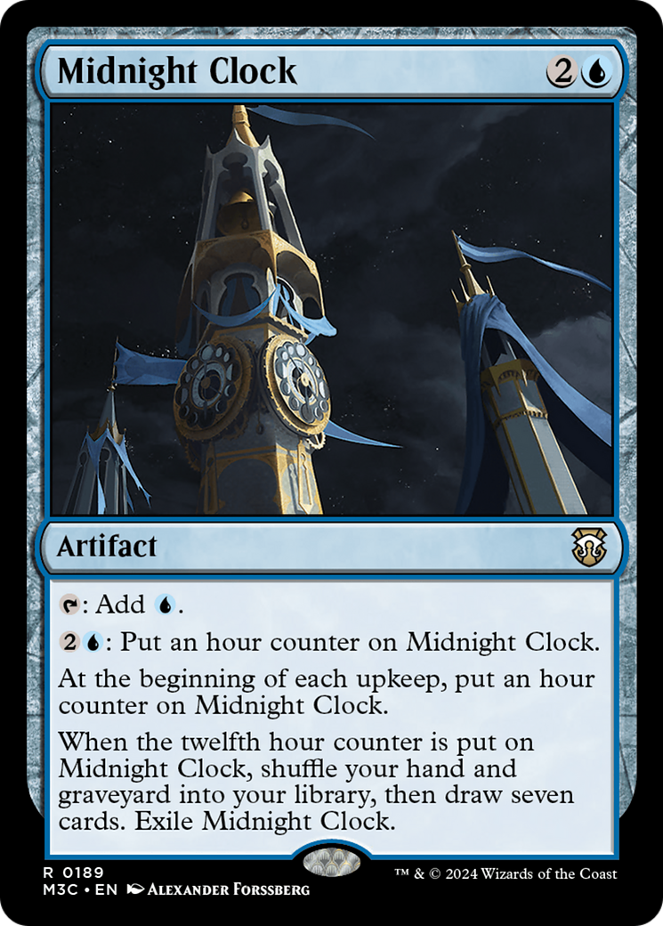 Midnight Clock (M3C-189) - Modern Horizons 3 Commander Foil [Rare]