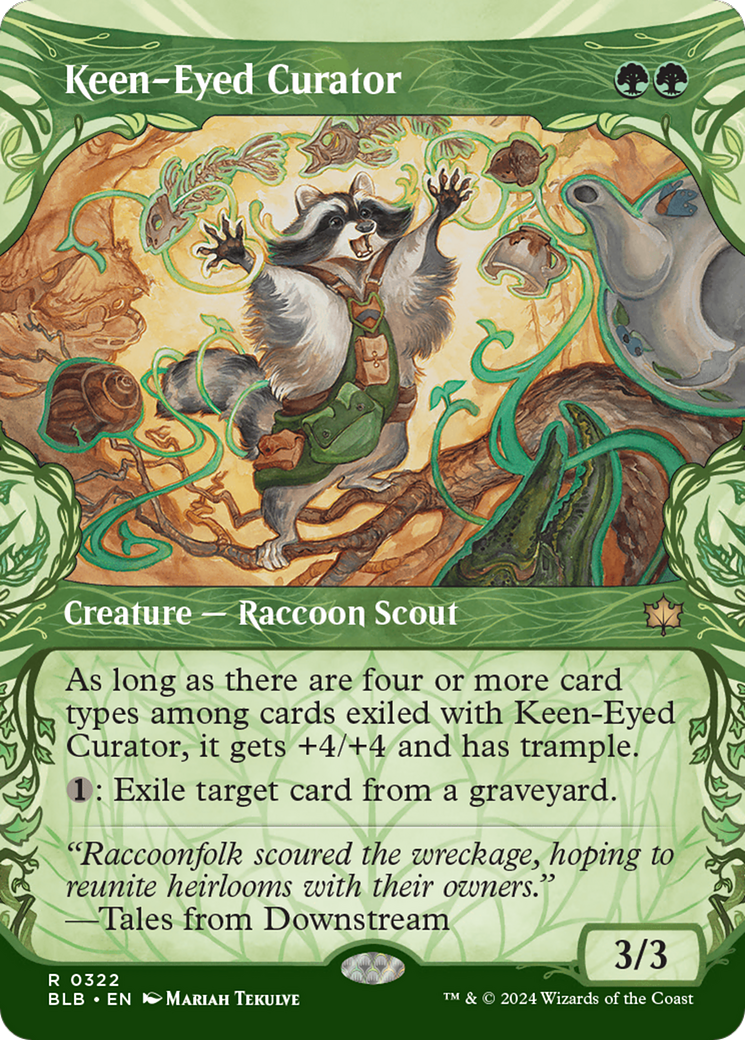 Keen-Eyed Curator (BLB-322) - Bloomburrow: (Showcase) Foil [Rare]