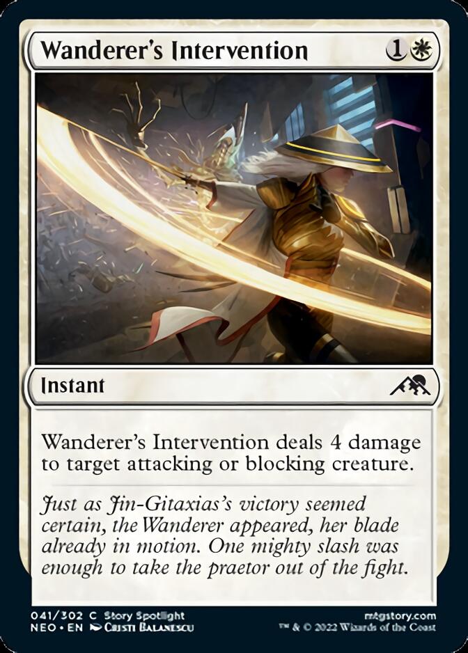 Wanderer's Intervention (NEO-041) - Kamigawa: Neon Dynasty [Common]