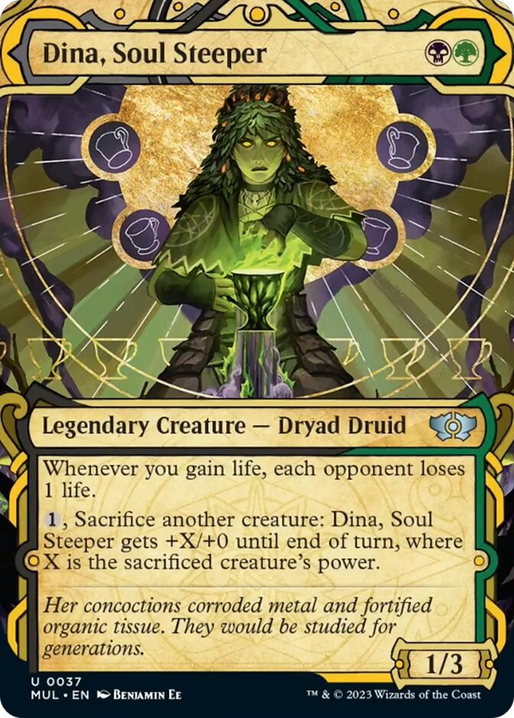 Dina, Soul Steeper (MUL-037) - Multiverse Legends: (Showcase) (Borderless) [Uncommon]