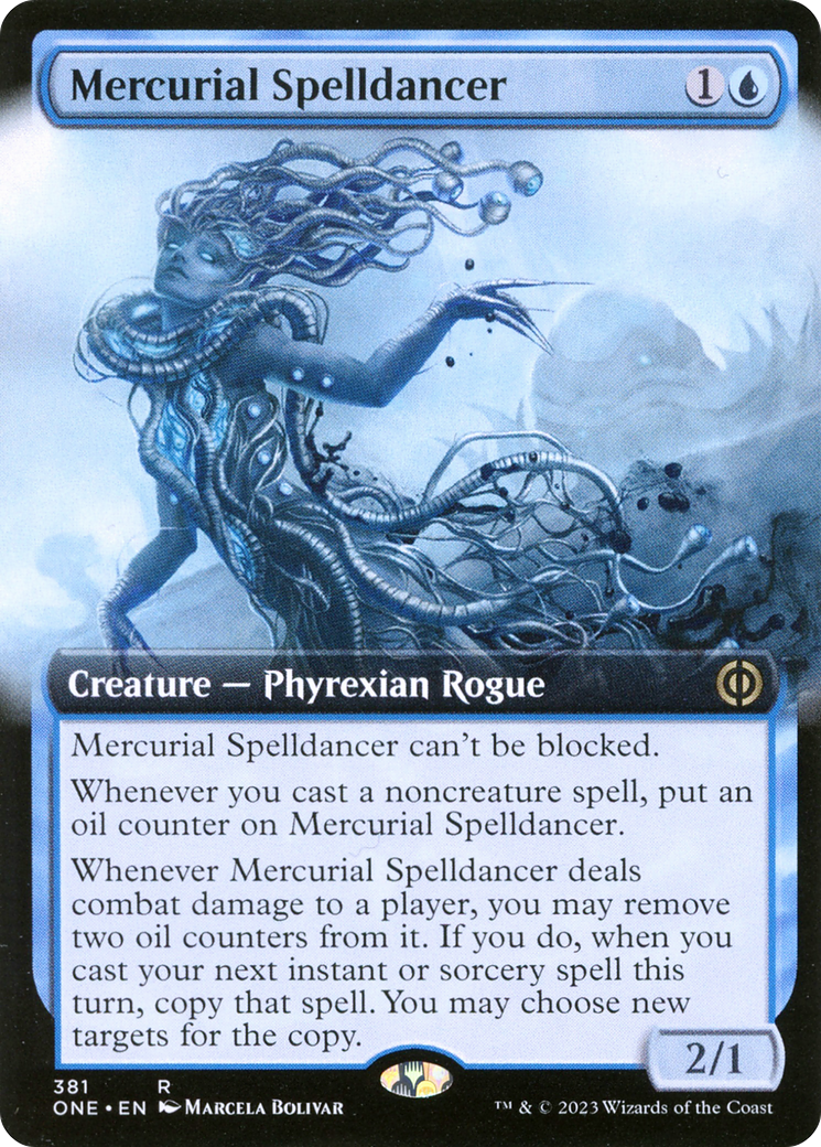 Mercurial Spelldancer (ONE-381) - Phyrexia: All Will Be One: (Extended Art) [Rare]