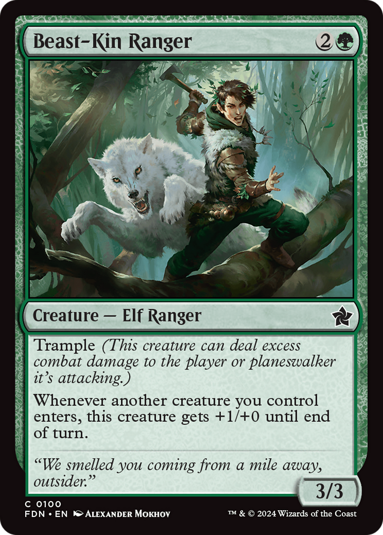 Beast-Kin Ranger (FDN-100) - Foundations Foil [Common]