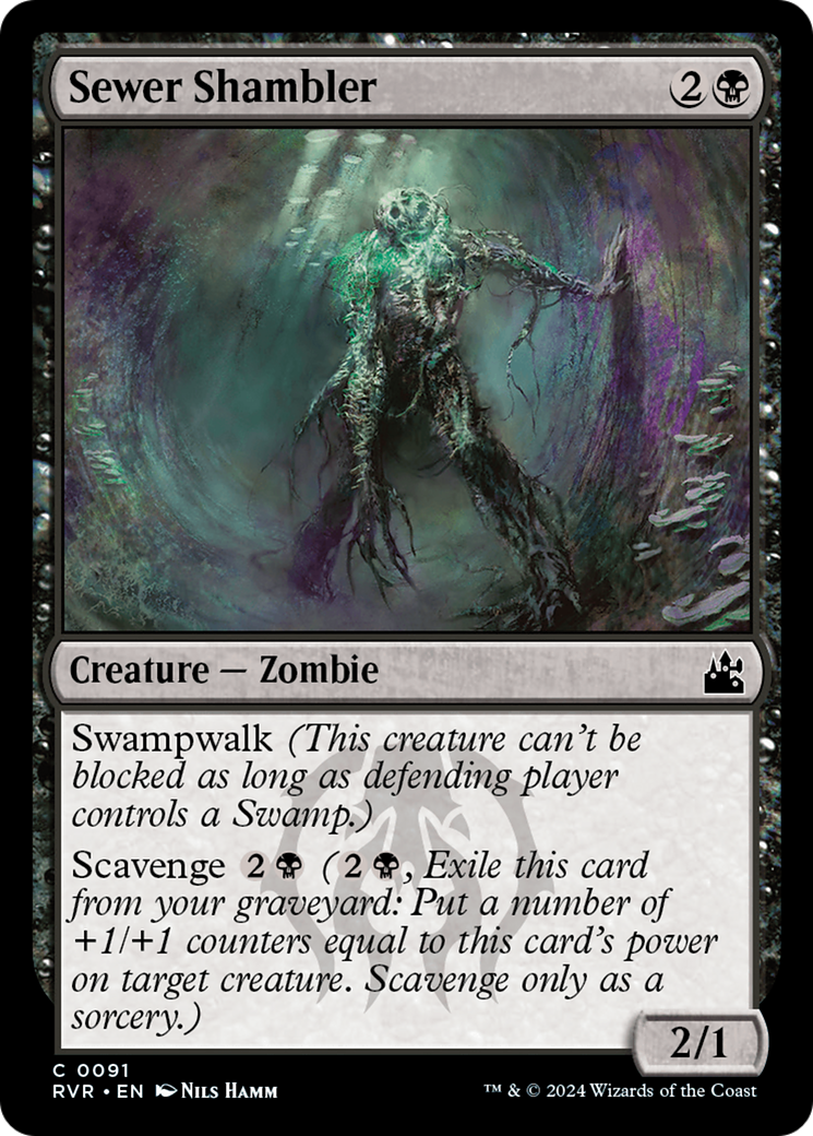 Sewer Shambler (RVR-091) - Ravnica Remastered [Common]