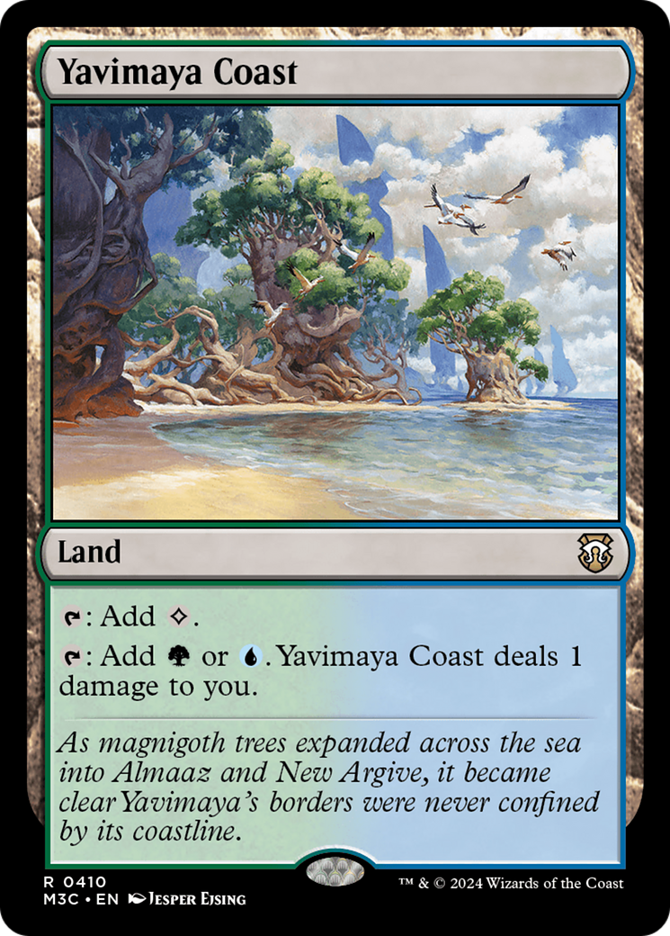 Yavimaya Coast (M3C-410) - Modern Horizons 3 Commander [Rare]