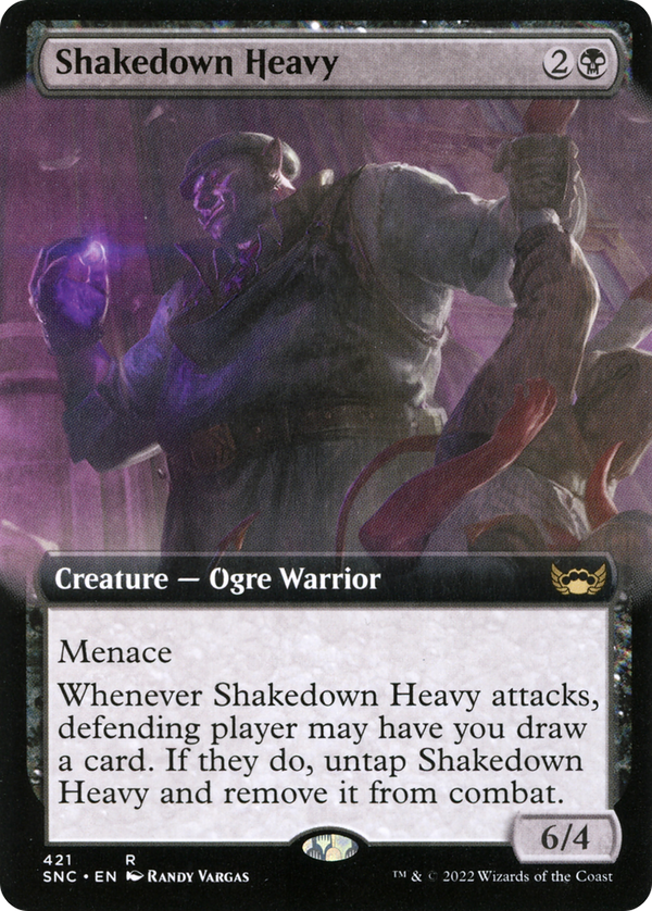 Shakedown Heavy (SNC-421) - Streets of New Capenna: (Extended Art) Foil [Rare]