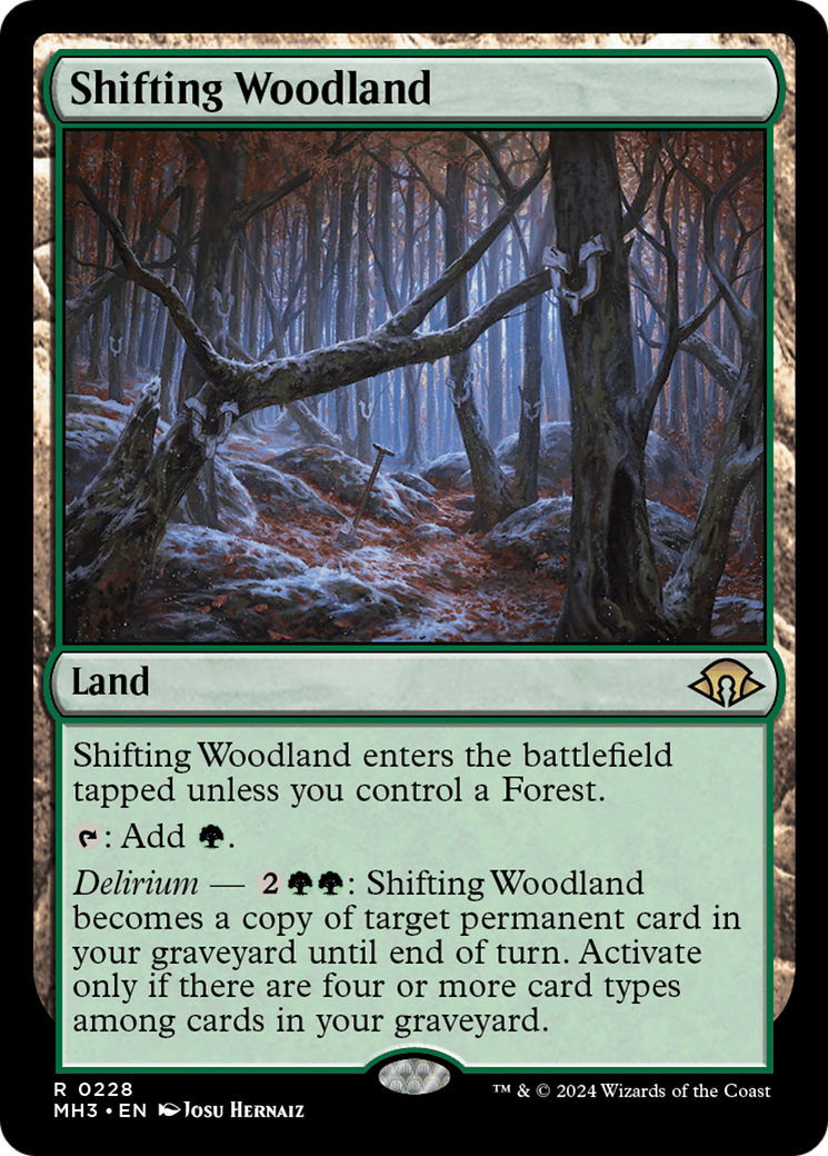 Shifting Woodland (MH3-228) - Modern Horizons 3 [Rare]