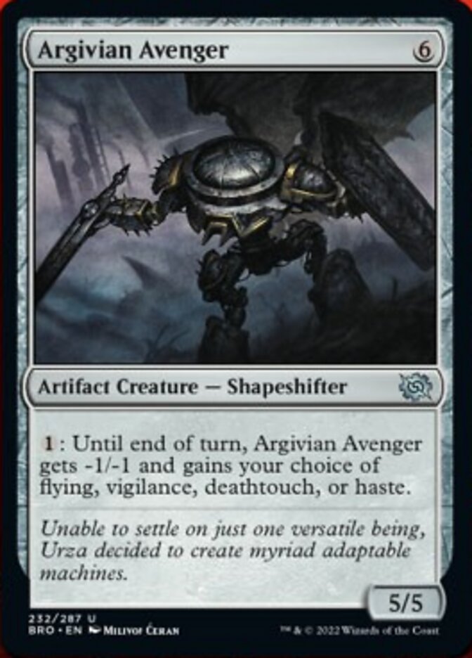 Argivian Avenger (BRO-232) - The Brothers' War [Uncommon]