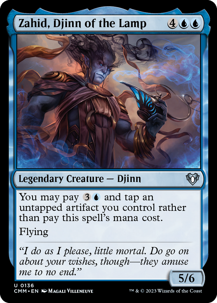 Zahid, Djinn of the Lamp (CMM-136) - Commander Masters [Uncommon]