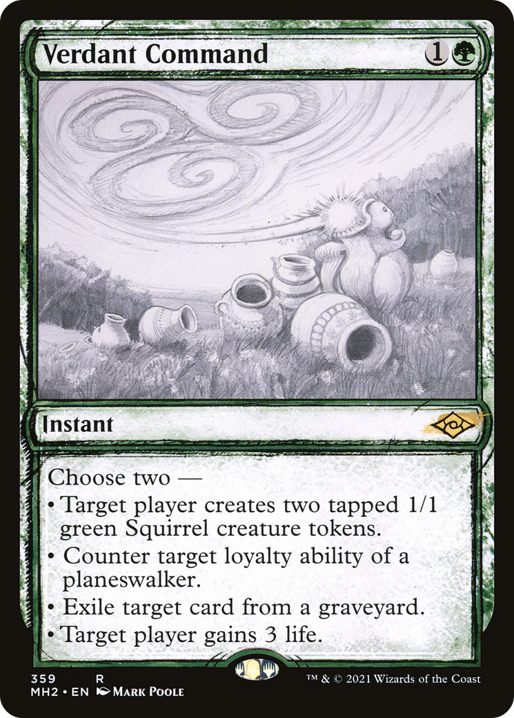 Verdant Command (MH2-359) - Modern Horizons 2: (Showcase) Foil [Rare]