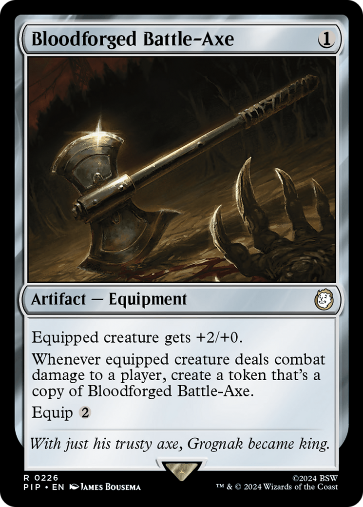 Bloodforged Battle-Axe (PIP-226) - Fallout [Rare]