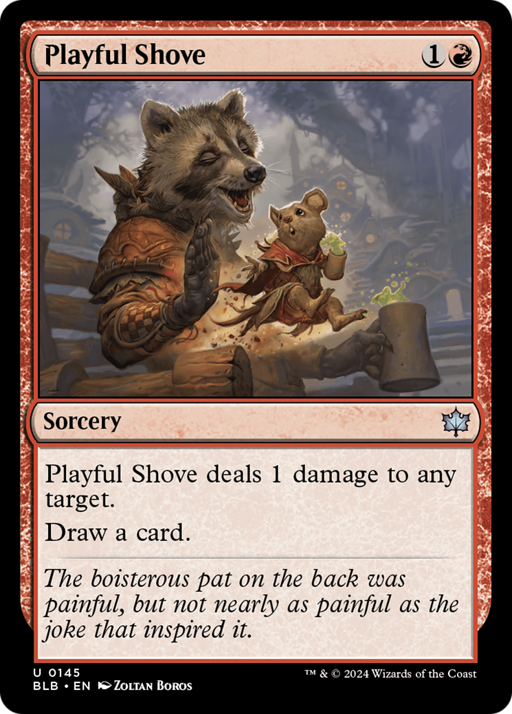 Playful Shove (BLB-145) - Bloomburrow [Uncommon]