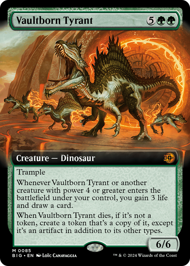 Vaultborn Tyrant (BIG-085) - The Big Score: (Extended Art) Foil [Mythic]