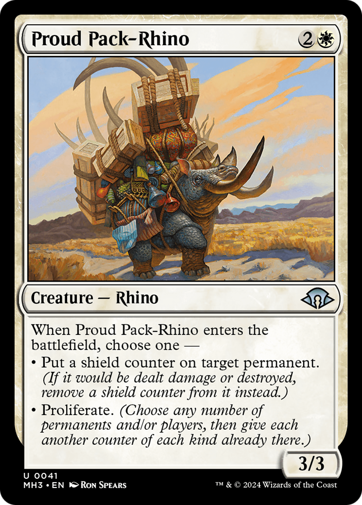 Proud Pack-Rhino (MH3-041) - Modern Horizons 3 [Uncommon]