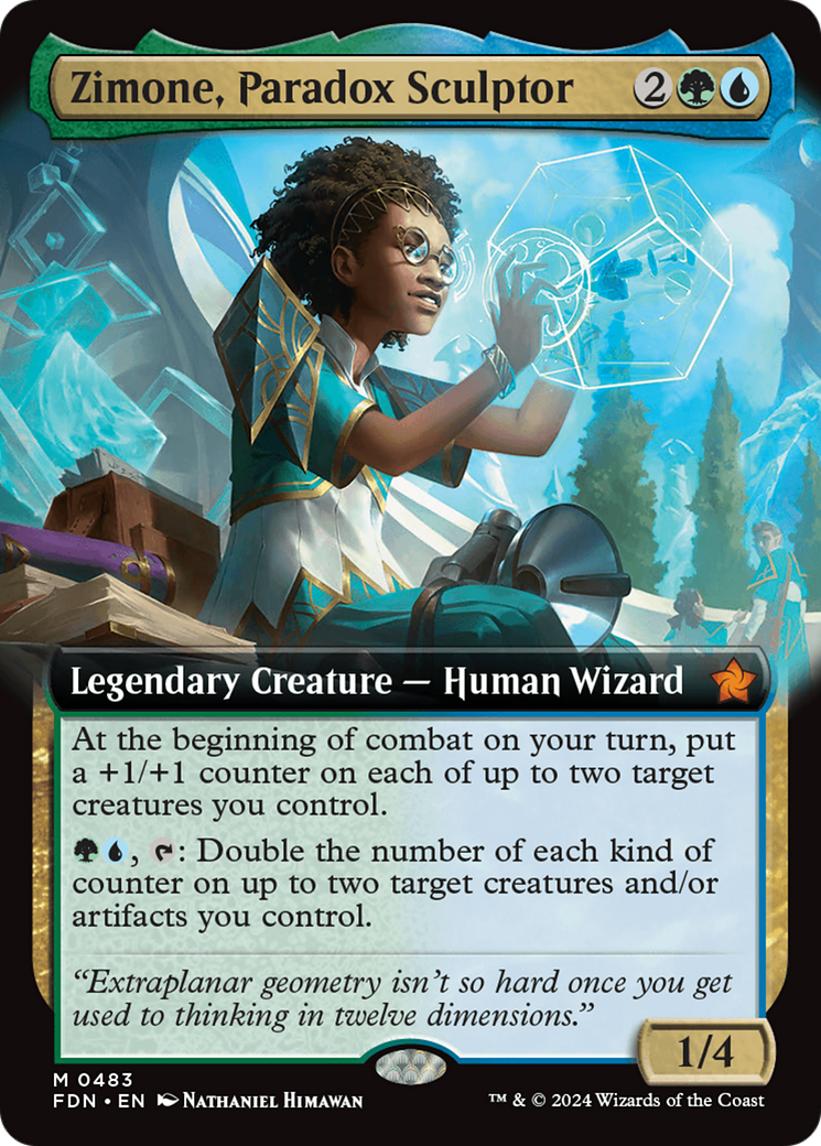 Zimone, Paradox Sculptor (FDN-483) - Foundations: (Extended Art) Foil [Mythic]