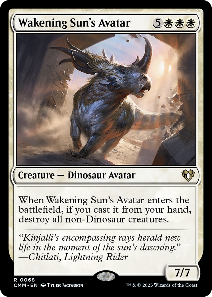 Wakening Sun's Avatar (CMM-068) - Commander Masters [Rare]