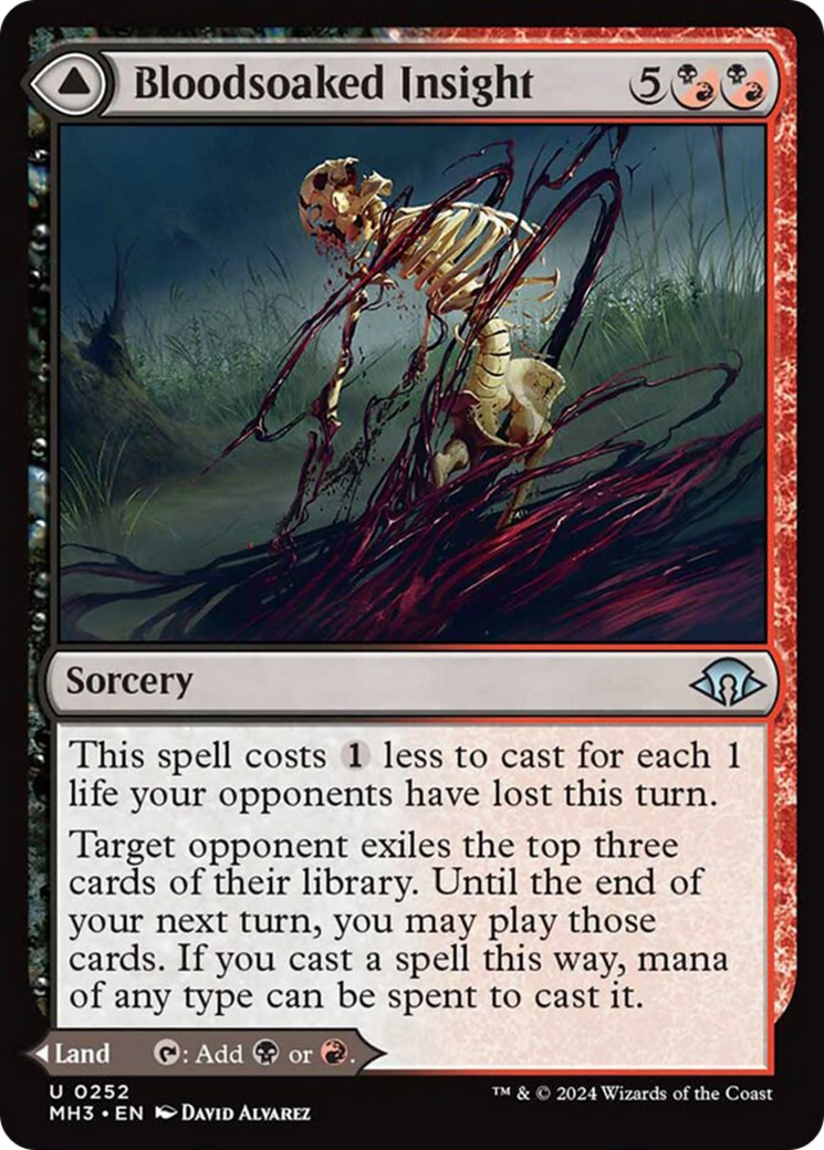 Bloodsoaked Insight // Sanguine Morass (MH3-252) - Modern Horizons 3 [Uncommon]