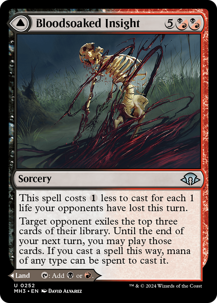 Bloodsoaked Insight // Sanguine Morass (MH3-252) - Modern Horizons 3 Foil [Uncommon]