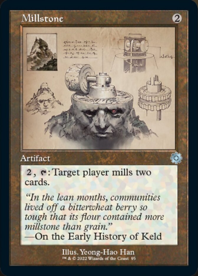 Millstone (BRR-095) - The Brothers' War Retro Artifacts [Uncommon] Retro Frame Schematic