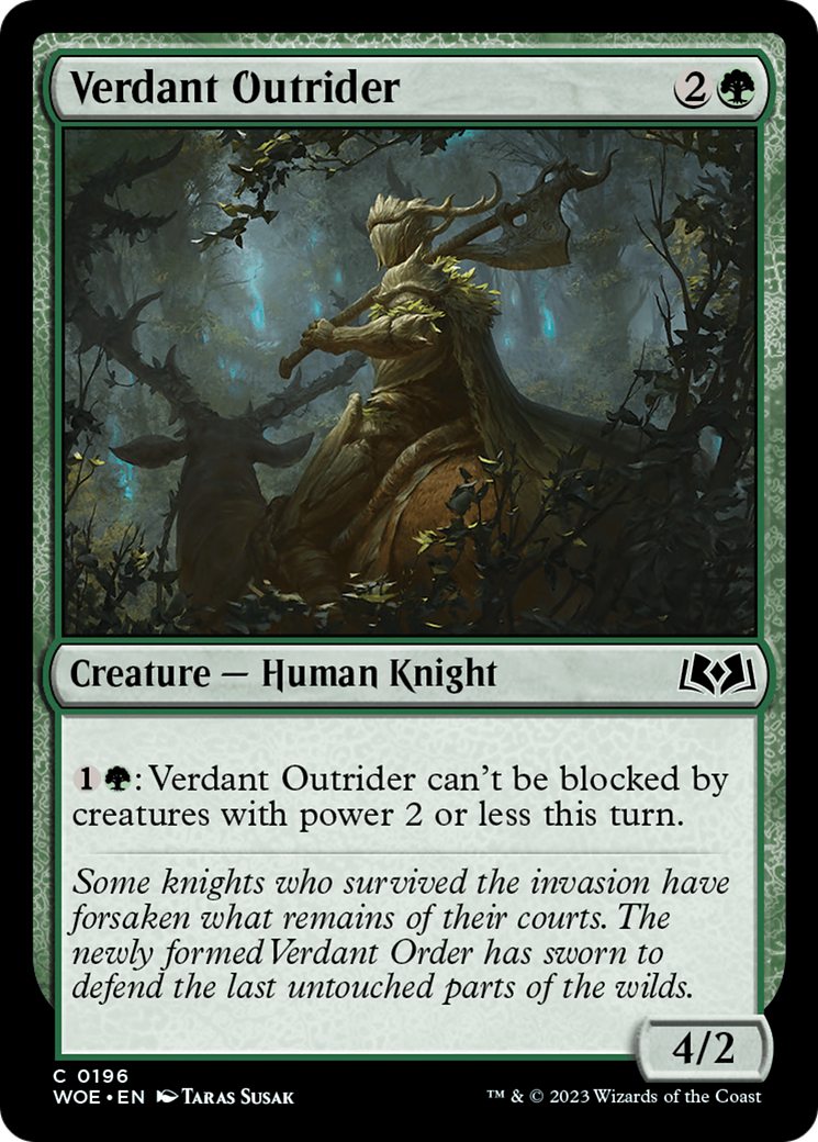 Verdant Outrider (WOE-196) - Wilds of Eldraine [Common]