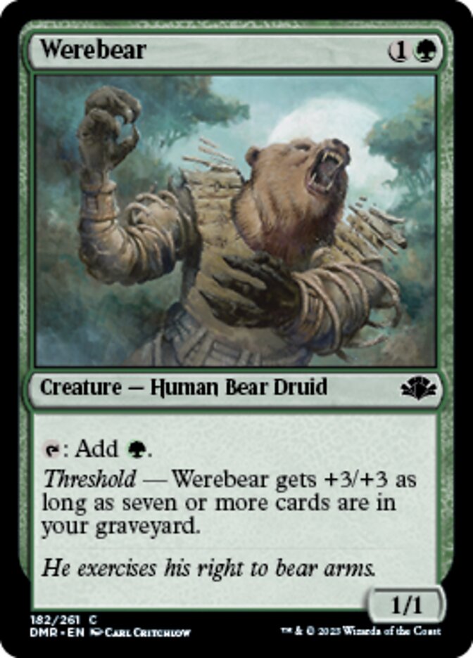 Werebear (DMR-182) - Dominaria Remastered [Common]