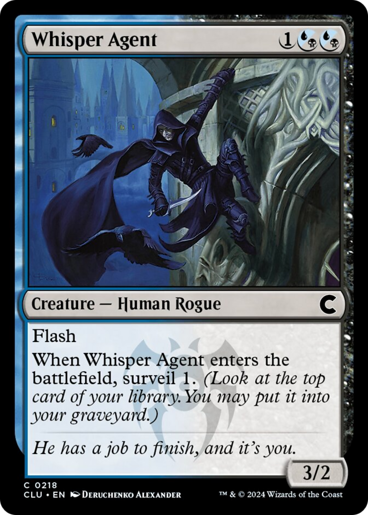 Whisper Agent (CLU-218) - Ravnica: Clue Edition [Common]