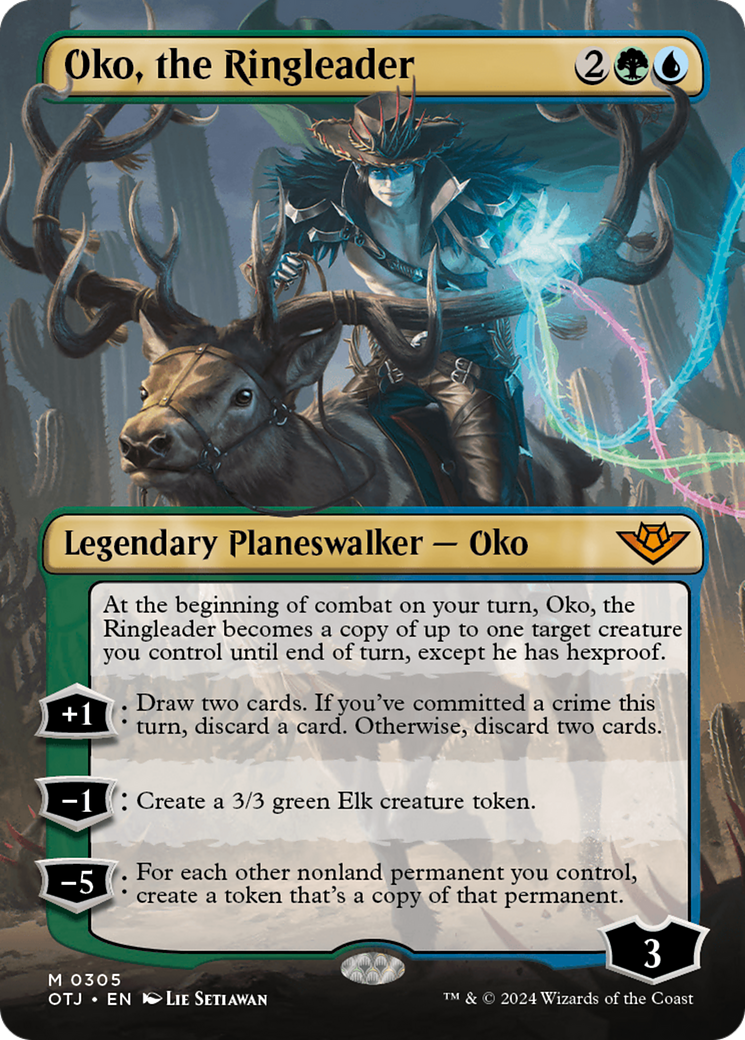 Oko, the Ringleader (OTJ-305) - Outlaws of Thunder Junction (Borderless) [Mythic]