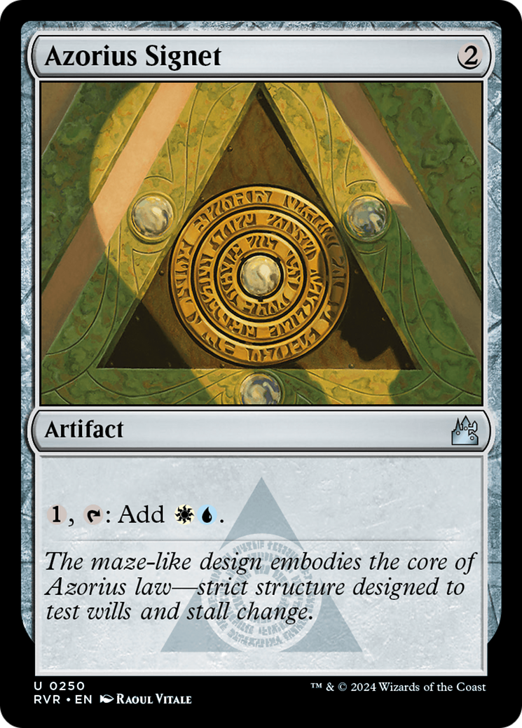 Azorius Signet (RVR-250) - Ravnica Remastered [Uncommon]