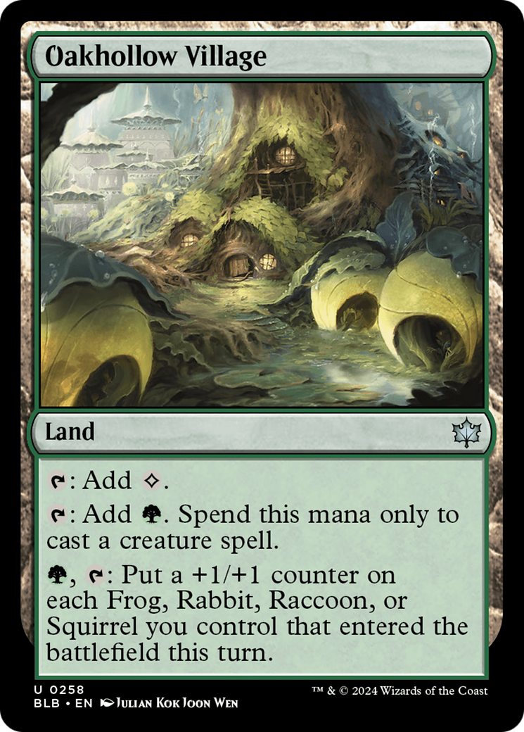 Oakhollow Village (BLB-258) - Bloomburrow [Uncommon]