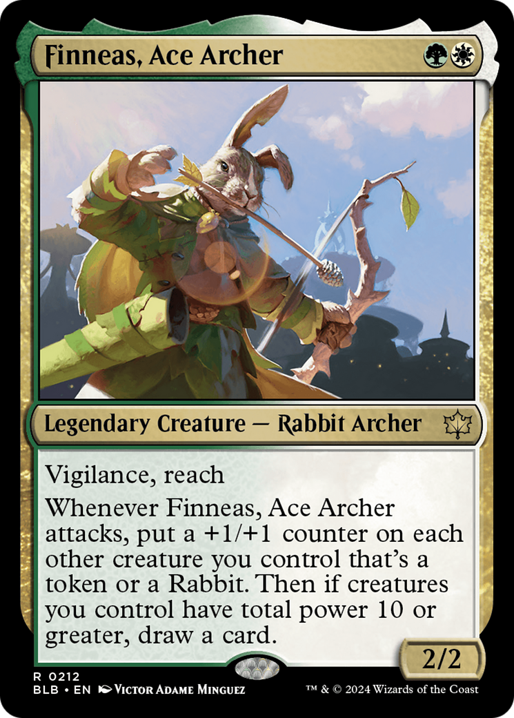 Finneas, Ace Archer (BLB-212) - Bloomburrow Foil [Rare]