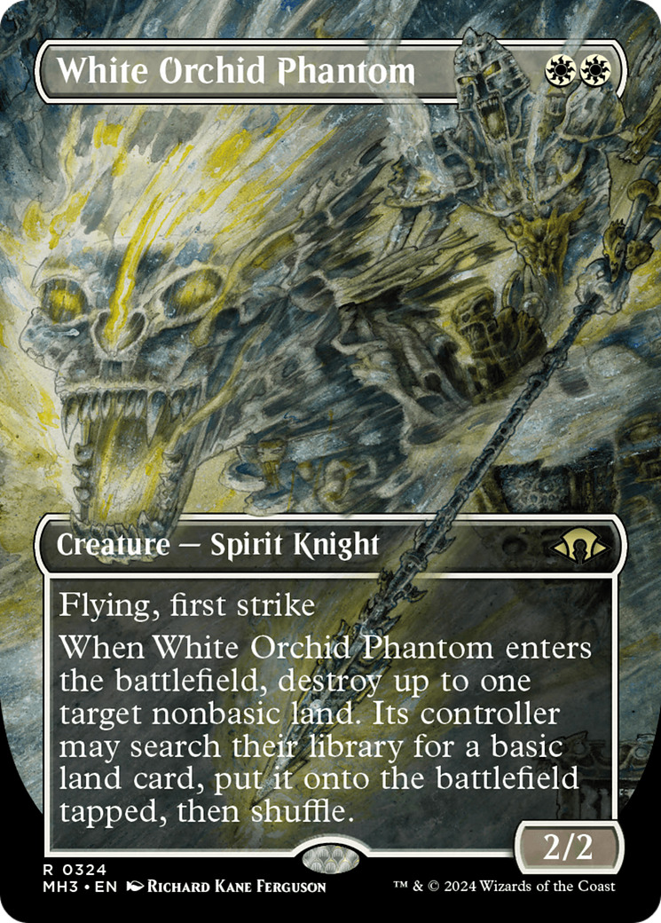 White Orchid Phantom (MH3-324) - Modern Horizons 3 (Borderless) Foil [Rare]