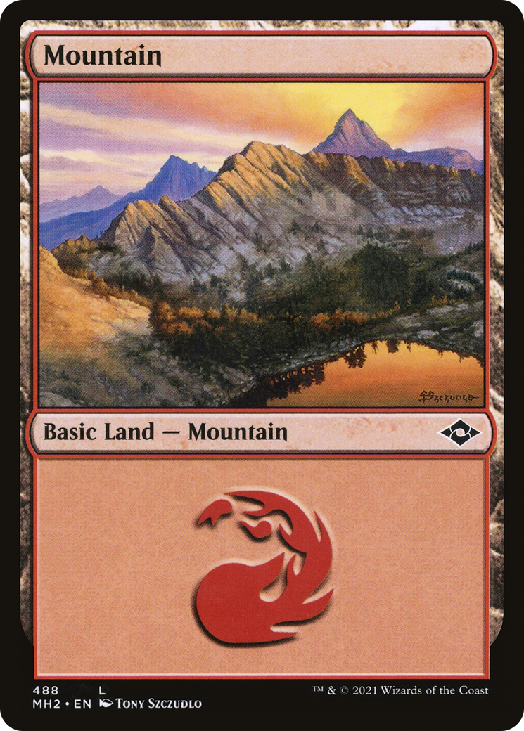 Mountain (MH2-488) - Modern Horizons 2 Etched Foil [Common]