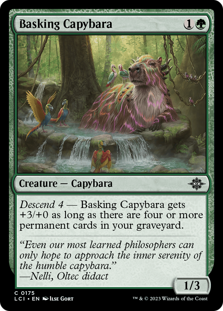 Basking Capybara (LCI-175) - The Lost Caverns of Ixalan [Common]