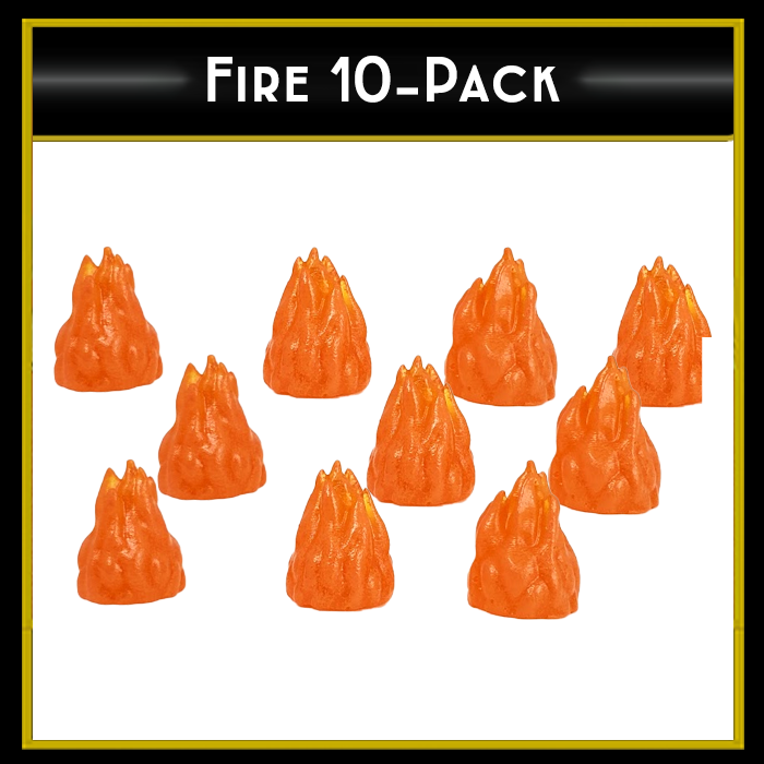 Top Shelf Gamer - Fire Token (set of 10)