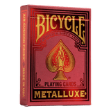 Bicycle Playing Cards - Metalluxe Holiday Red