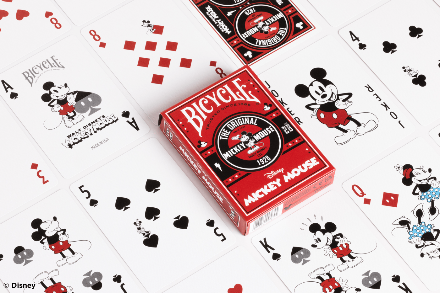 Bicycle Playing Cards - Disney Classic Mickey (Red)