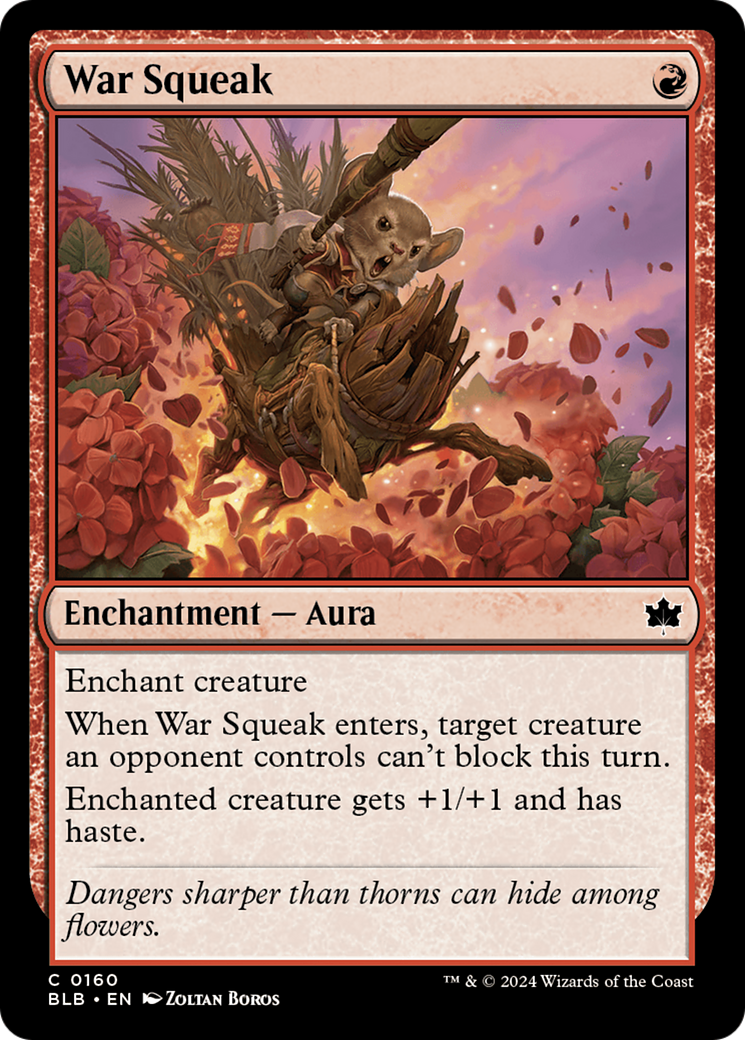 War Squeak (BLB-160) - Bloomburrow Foil [Common]