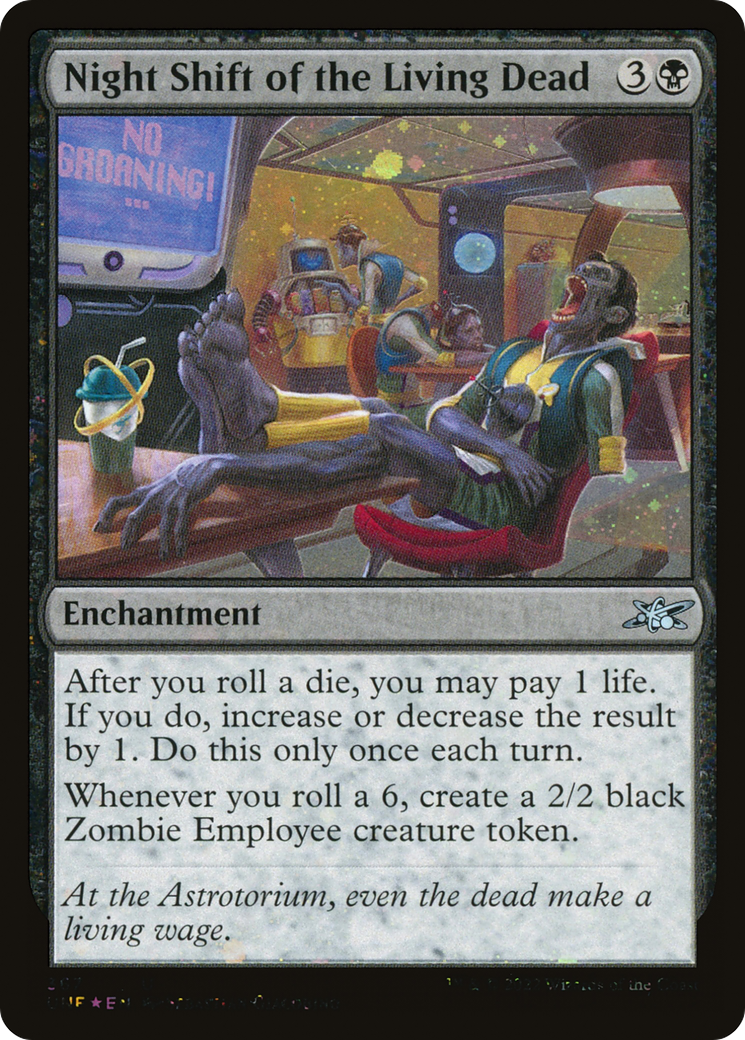 Night Shift of the Living Dead (UNF-367) - Unfinity Galaxy Foil [Uncommon]