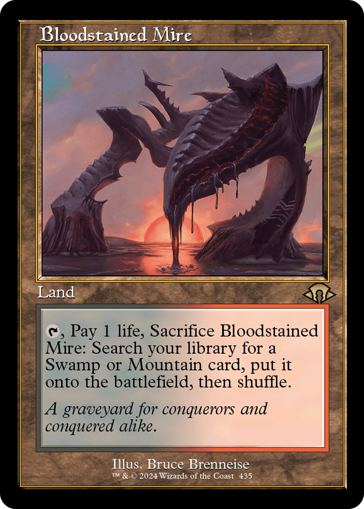 Bloodstained Mire (MH3-435) - Modern Horizons 3 Foil [Rare] Retro Frame