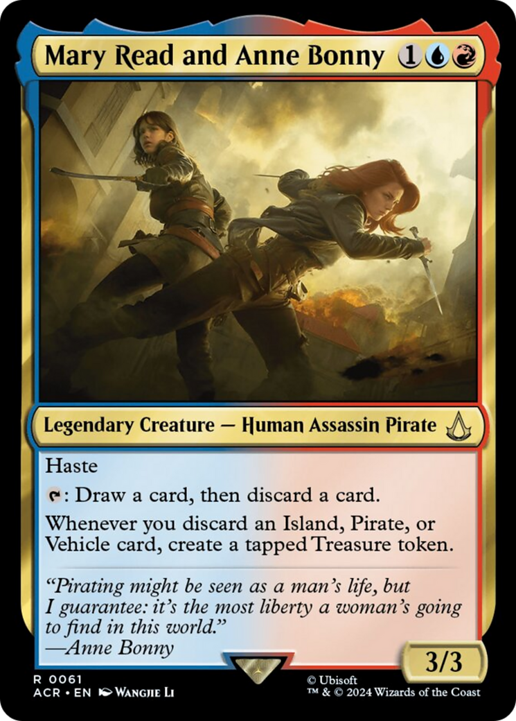 Mary Read and Anne Bonny (ACR-061) - Assassin's Creed Foil [Rare]