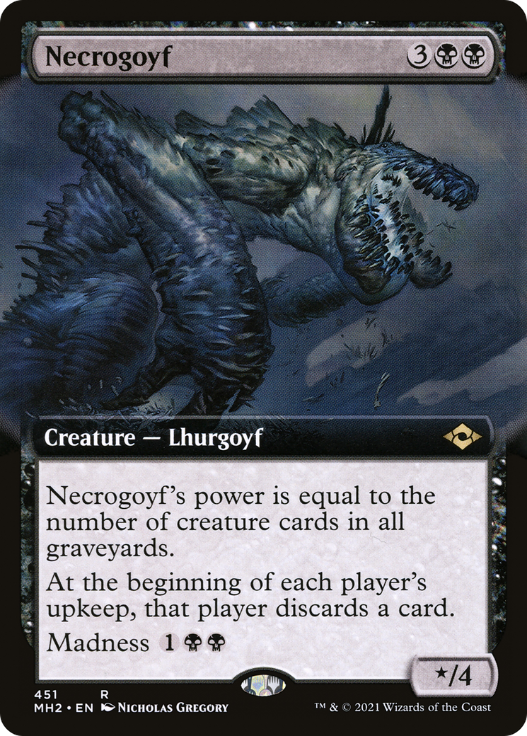 Necrogoyf (MH2-451) - Modern Horizons 2: (Extended Art) [Rare]