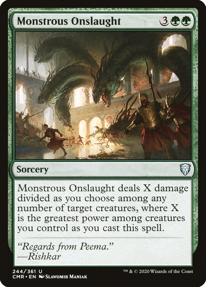 Monstrous Onslaught (CMR-244) - Commander Legends [Uncommon]