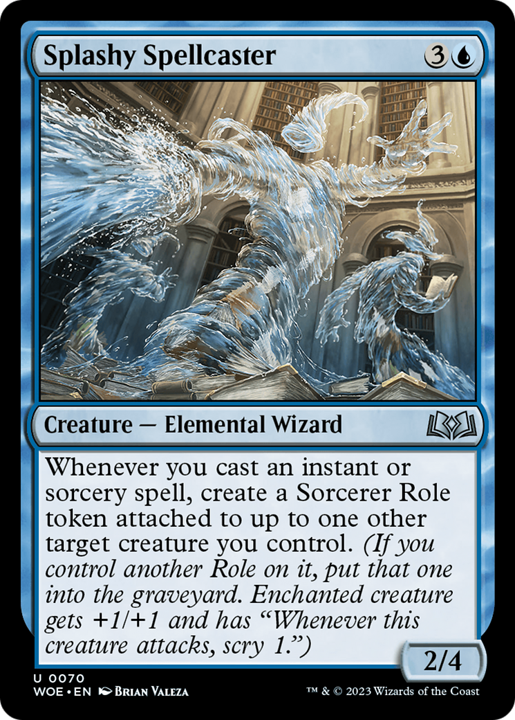 Splashy Spellcaster (WOE-070) - Wilds of Eldraine [Uncommon]