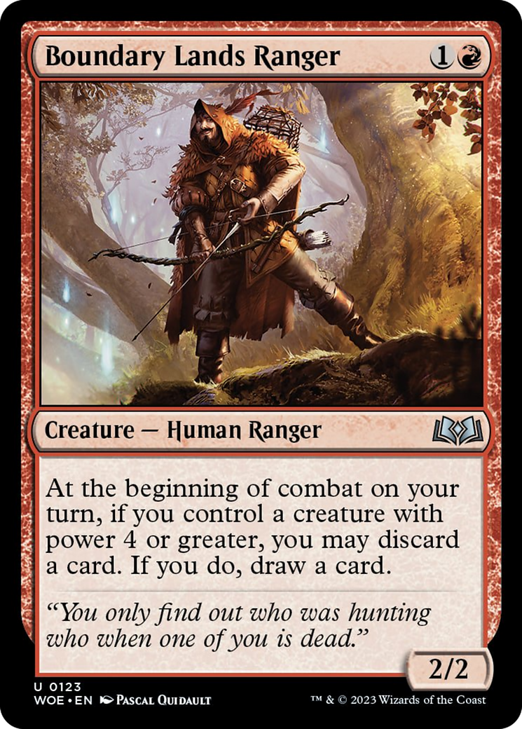 Boundary Lands Ranger (WOE-123) - Wilds of Eldraine [Uncommon]