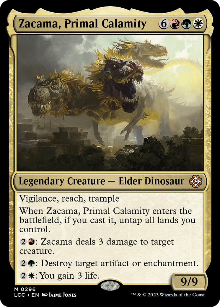 Zacama, Primal Calamity (LCC-296) - The Lost Caverns of Ixalan Commander [Mythic]