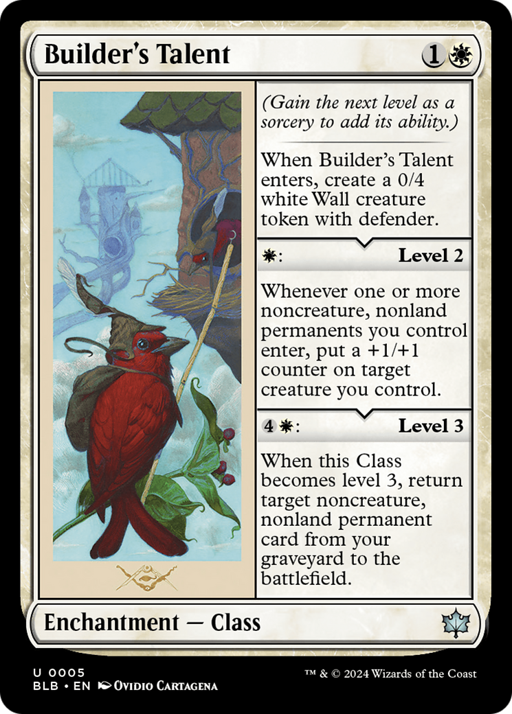 Builder's Talent (BLB-005) - Bloomburrow [Uncommon]