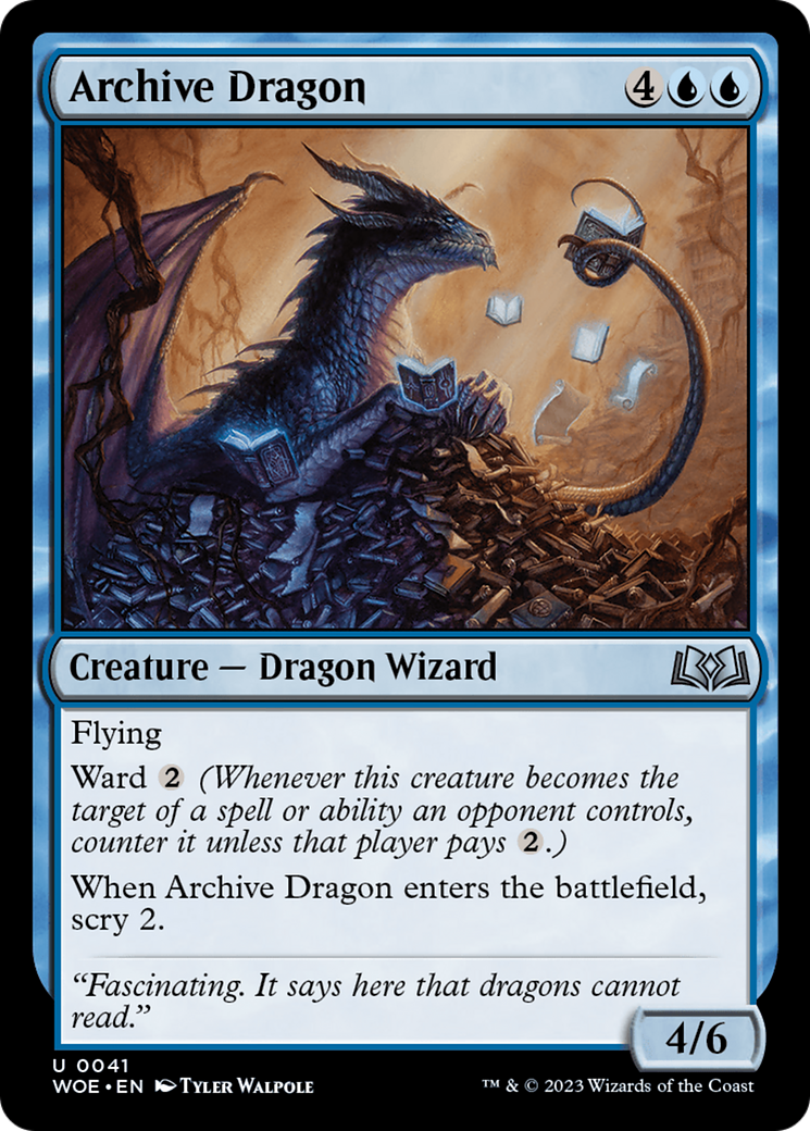 Archive Dragon (WOE-041) - Wilds of Eldraine [Uncommon]