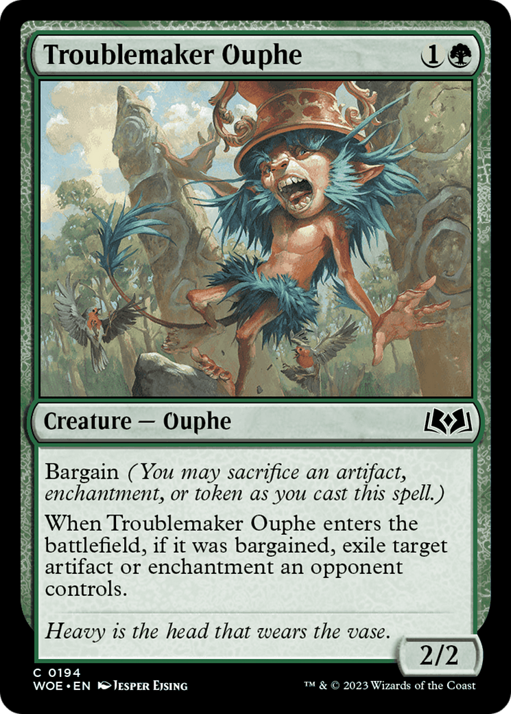 Troublemaker Ouphe (WOE-194) - Wilds of Eldraine [Common]