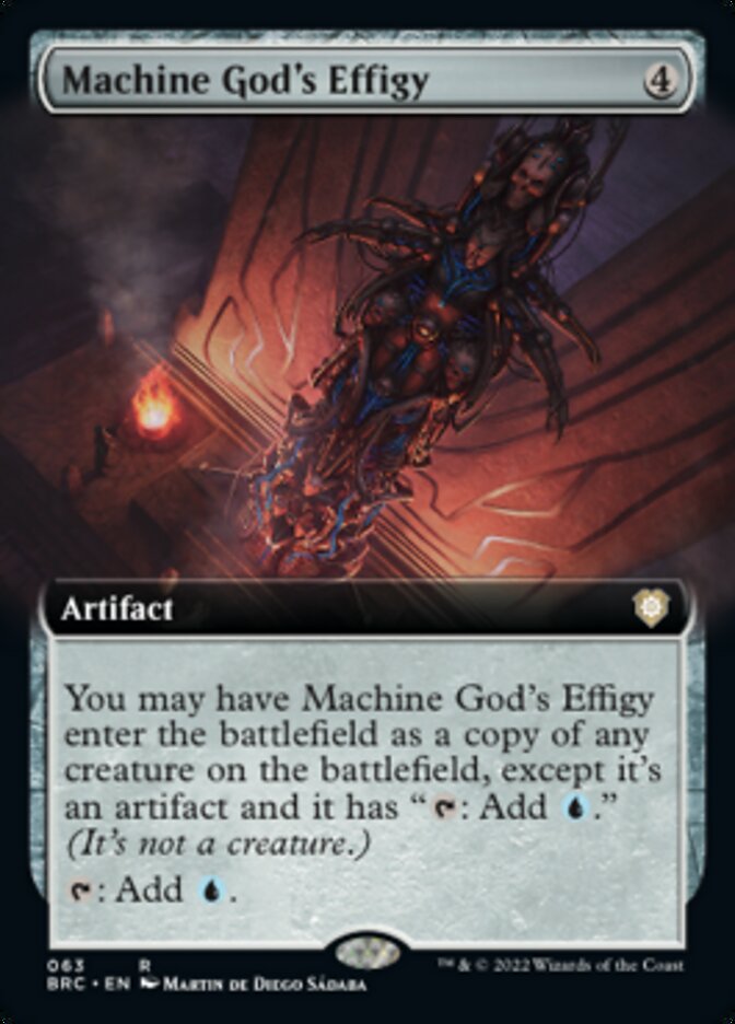 Machine God's Effigy (BRC-063) - The Brothers' War Commander: (Extended Art) [Rare]